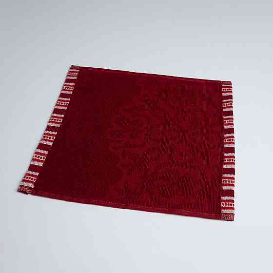 Полотенце кухонное махровое с орнаментом GM Textile 30х30см 400г/м2 (Бордовый) Сумы