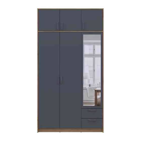 Антресоль Doros Ронди Дуб Артизан/Графит 3 ДСП 121х52х41 DRS-011605 (80737822) Львов