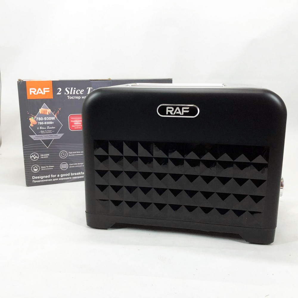 Тостер хорошої якості RAF R.2101 900 Вт, Якісний електричний тостер на 2 скибочки UB-67 Івано-Франківськ - фото 6