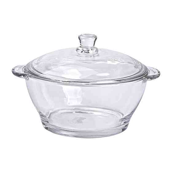 Yiwu Супниця з кришкою Ø 15.5 см каструля бульйонниця скляна 1 л HP-YH-15 Киев