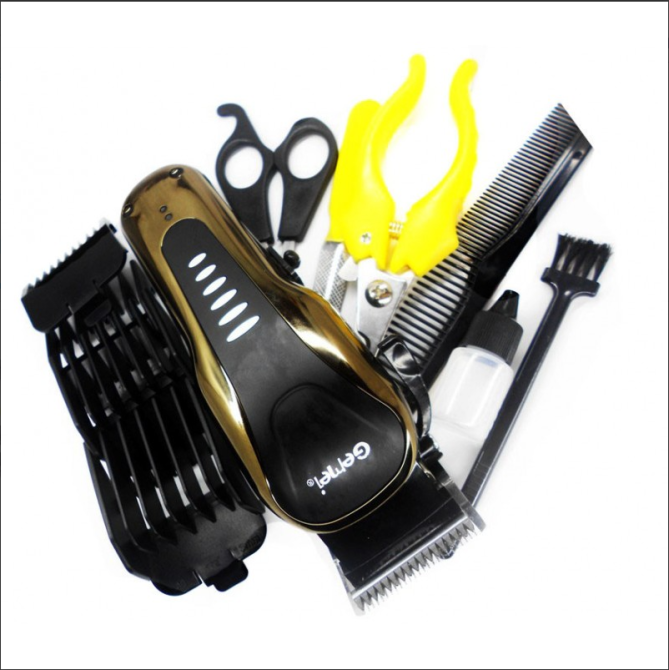 Машинка для стрижки тварин Geemy GM-6063 Pet Груммер 4 насадки, пилка для нігтів, когтерез, гребінець 5213 Одеса - фото 3