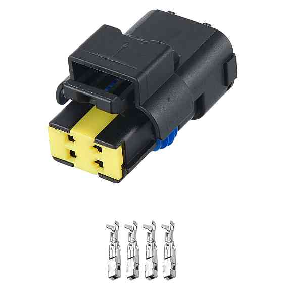 Разъем коннектор 4-кон., Дат, Температуры Дат, Уровня Масла, 15369055, SICFHPE04BK, APTIV Peugeot 40773 Киев