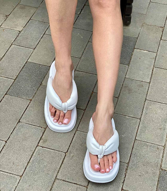 VIFEST Шльопанці жіночі VIFEST 2017 білі (літо, шкіра натуральна) (4687) Коломыя - изображение 4