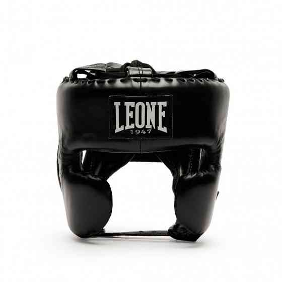 Боксерський шолом з бампером Leone Greatest Black L/XL професійний захист для боксу, ММА та єдиноборств Київ