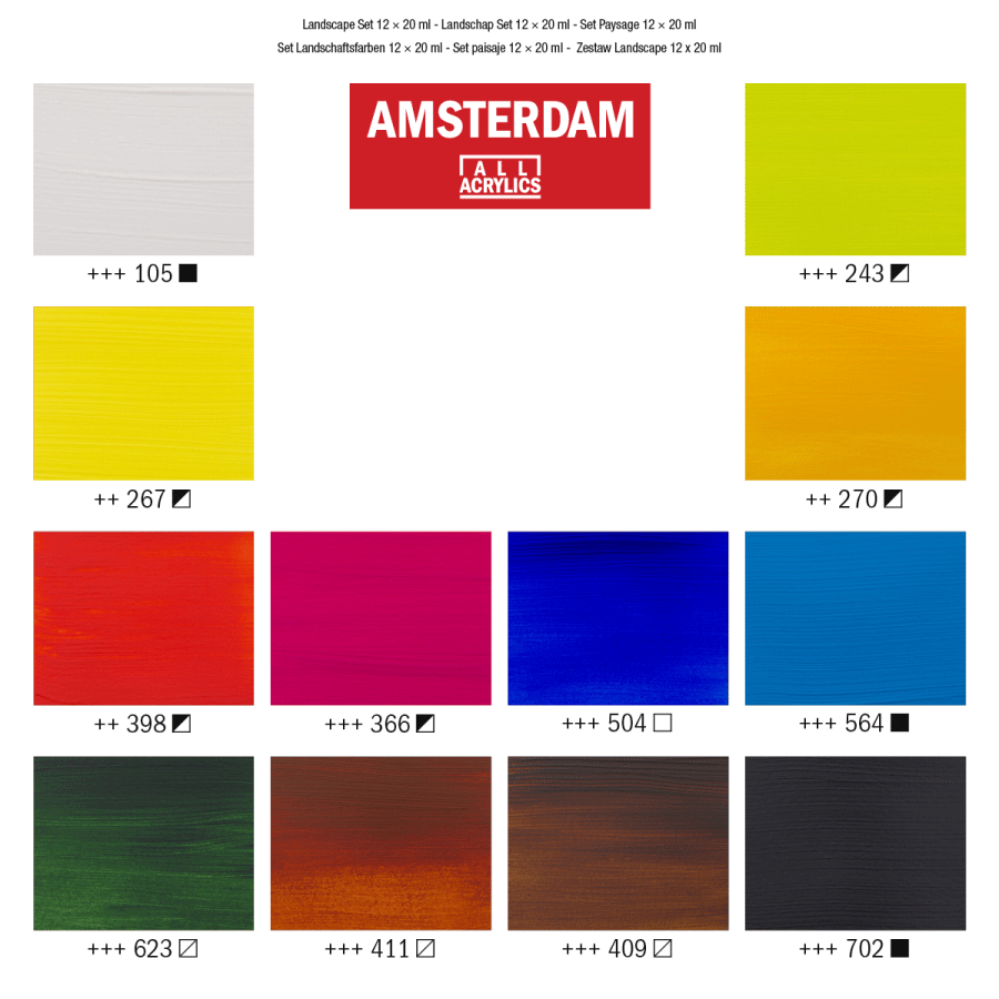 Набір акрилових фарб AMSTERDAM LANDSCAPE 12х20мл Royal Talens Київ - фото 8