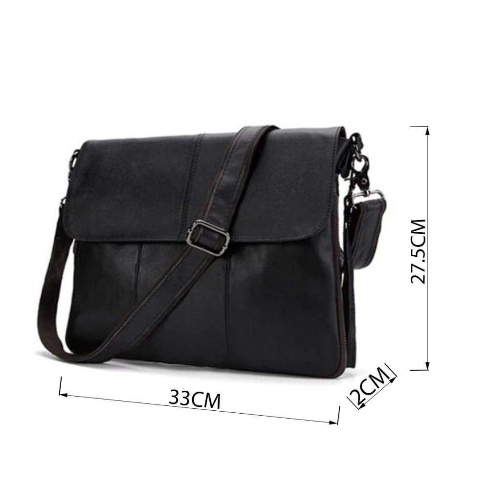 Сумка чоловіча шкіряна Vintage 14852 Чорна Київ - фото 5