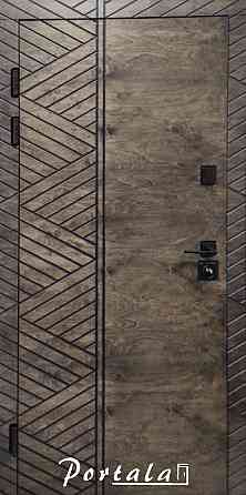 Двери уличные, ФАНЕРА,серия Премиум,  гнутый профиль, коробка 150 мм, полотно 105мм Киев