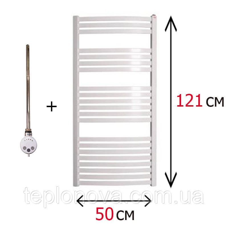 Електрична Рушникосушка Плоска Біла 1210х500 Terma Dorota Чернівці - фото 1