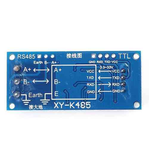 Перетворювач інтерфейсу TTL RS485 XY 485 UART модуль 3.3-30В напівдуплекс швидкість до 256000 біт з клемник 52x23 мм Київ