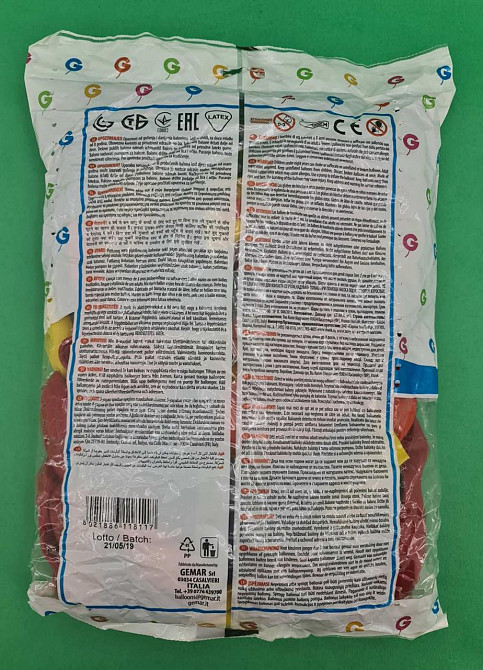 Повітряні кульки кристал асорті 12" (30 см) 100 шт (1 пач.) Харків - фото 2