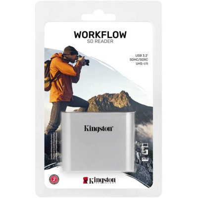 Зчитувач флеш-карт Kingston Workflow Dual-Slot SDHC/SDXC UHS-II (WFS-SD) Вінниця - фото 2