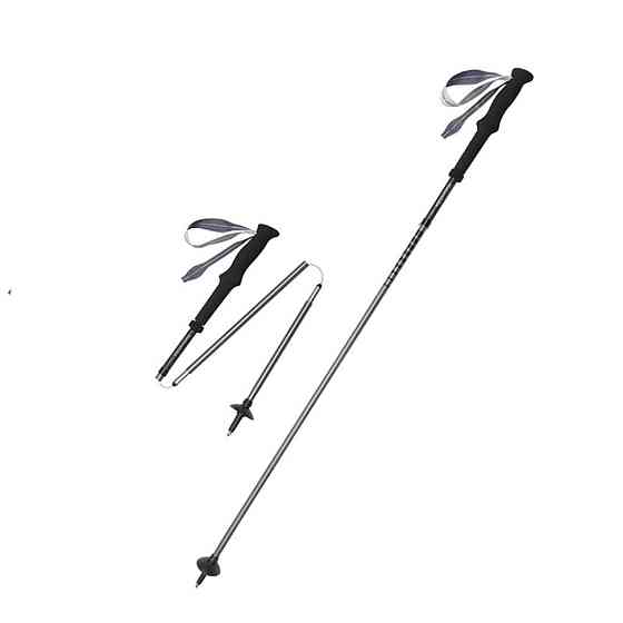 Трекінгова палиця Naturehike CNK2450DS017, 35-110 см, чорна Рівне