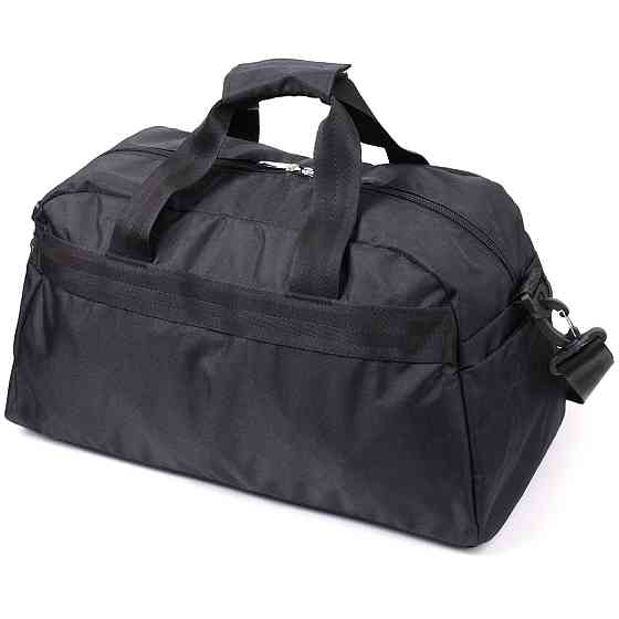 Небольшая дорожная сумка из качественного полиэстера FABRA 22581 Черный Киев