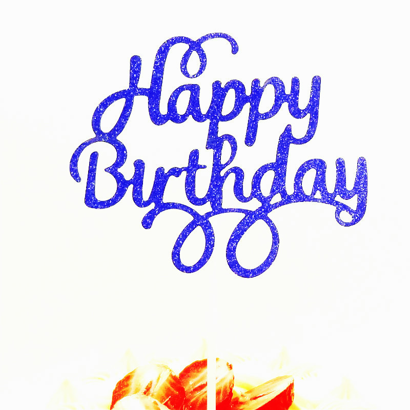 Топпер С Днем Рождения 13 на 9 см синий Киев - изображение 1