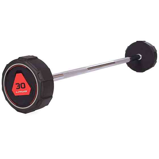 Штанга фіксована пряма поліуретанова LI NUO 3622-30 довжина 116 см 30 кг Київ