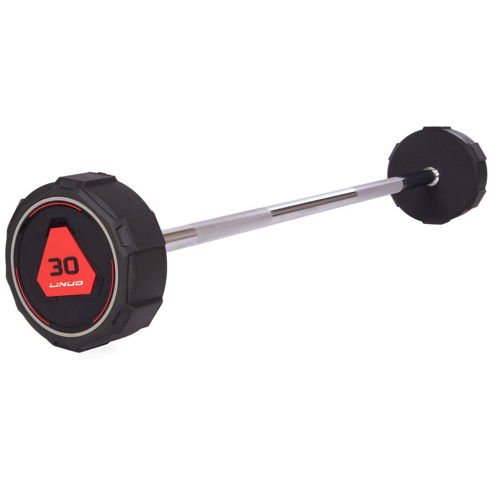 Штанга фіксована пряма поліуретанова LI NUO 3622-30 довжина 116 см 30 кг Київ - фото 1