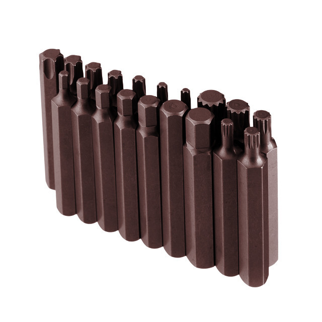 Набір зірок і шестигранників STORM, S2, 40 од. (TORX, HEX, SPLINE) INTERTOOL ET-8041 Київ - фото 16