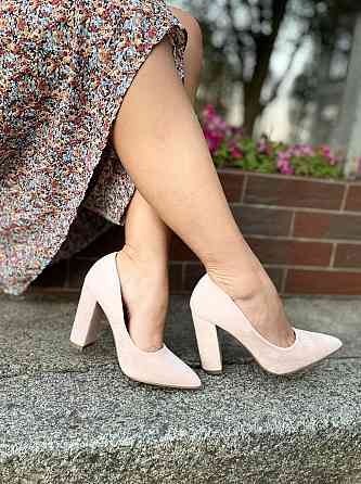 Seastar Туфлі жіночі SEASTAR пудра еко-замша каблук 10см 36р. 40р. (2756) Коломия