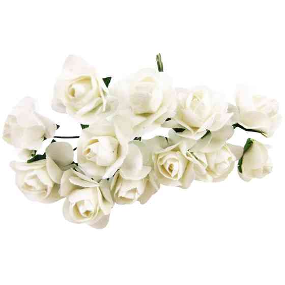Декоративные розы для творчества KV-733 пучок 12 штук Винница