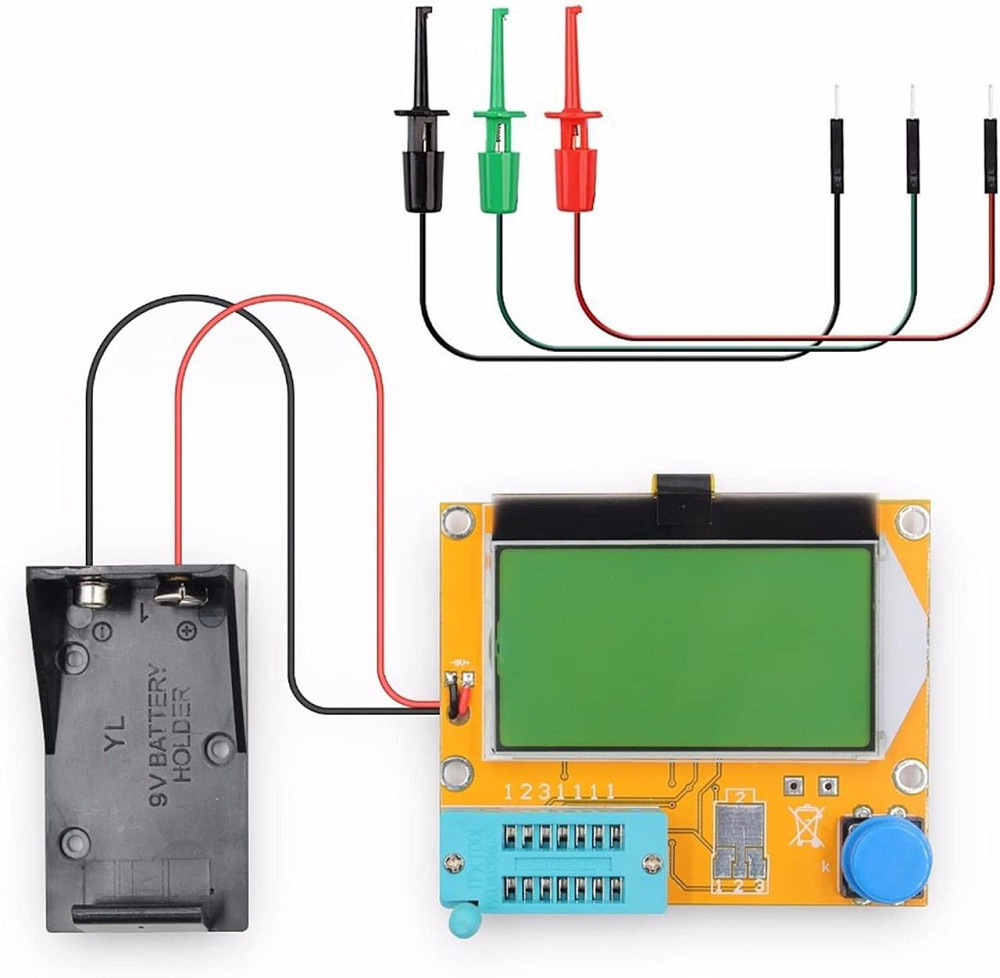 Тестер напівпровідникових елементів LCR-T4 з ЖК дисплеєм, транзистор тестер компонентів Київ - фото 3