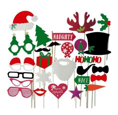 Новогодняя фотобутафория 28 деталей разноцветный Киев