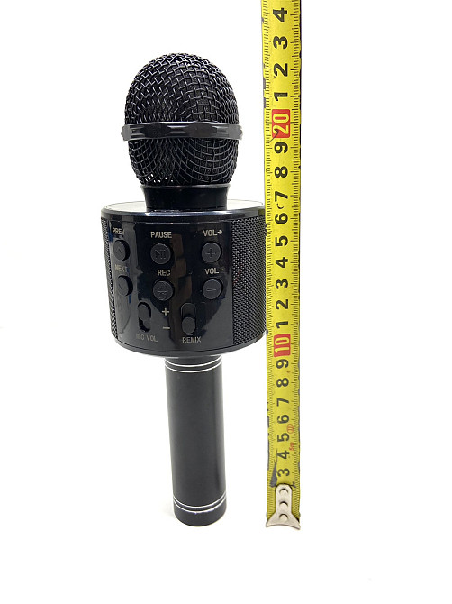 Мікрофон бездротової караоке bluetooth USB колонка Чорний (С 48340) Чернігів - фото 4