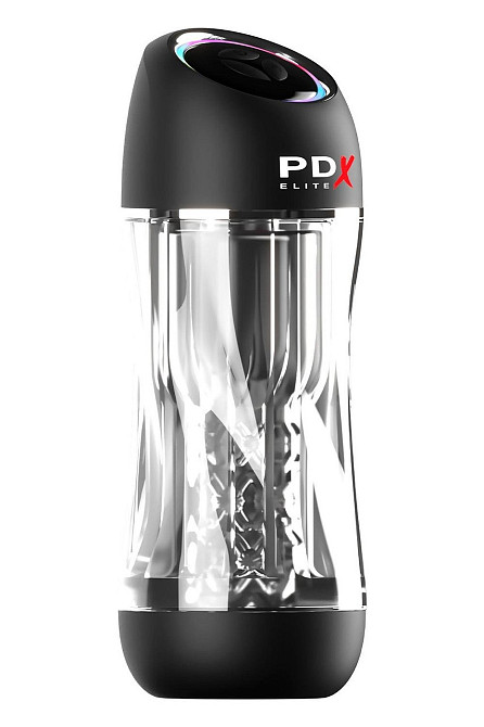 Мастурбатор Pipedream PDX Elit Viewtube Pro Clear с вибрацией и вакуумом, 23 см Sex Aura Киев - изображение 2