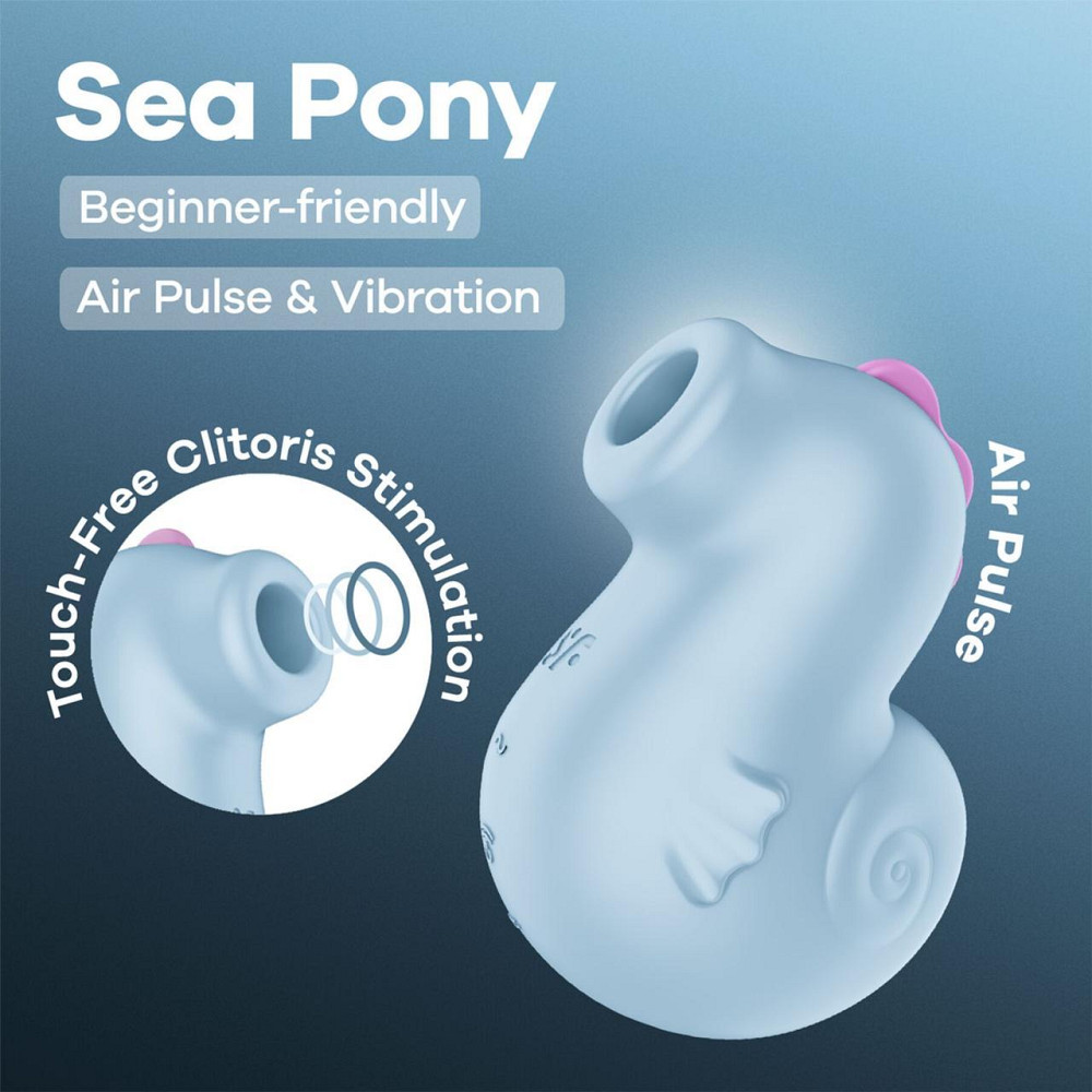 Вакуумний кліторальний стимулятор Satisfyer Sea Pony Sex Aura Київ - фото 6