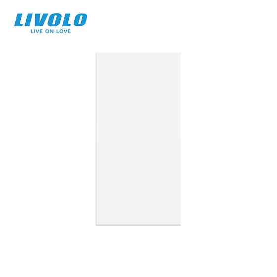 Заглушка для розетки LIVOLO, біла, модуль 22.5×45 мм, 0.5 поста (VL-FCMB-1WP) Коломыя
