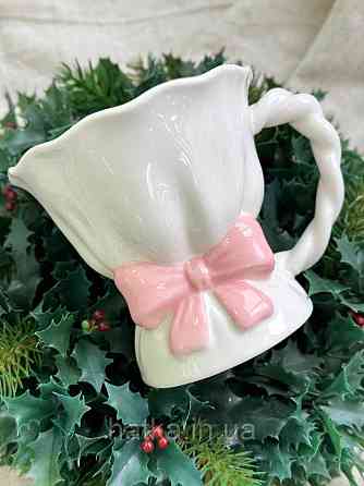 Чашка крухоль кераміка Olens "Рожевий бант" 450 мл 8030-445 Київ