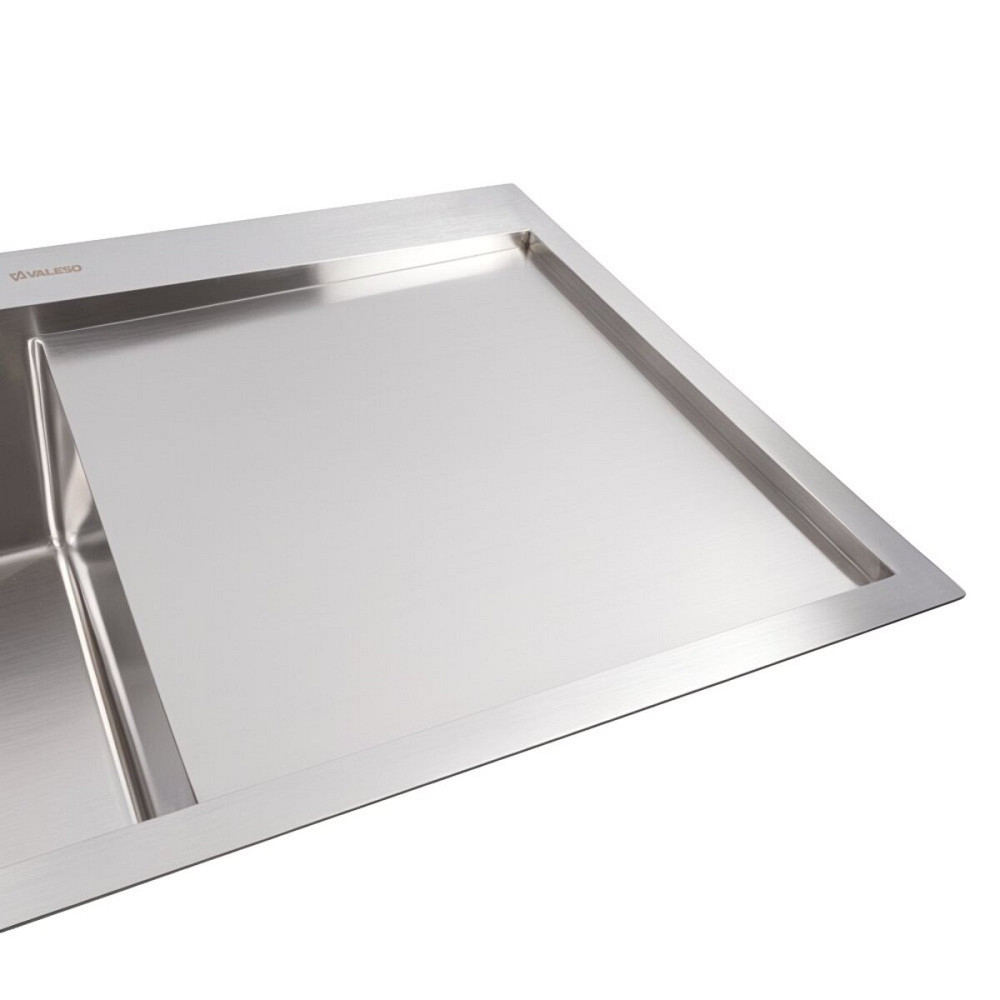 VALESO Кухонна мийка нержавійка CM 100*50 L VALESO Handmade (3.0/0.8) Київ - фото 4