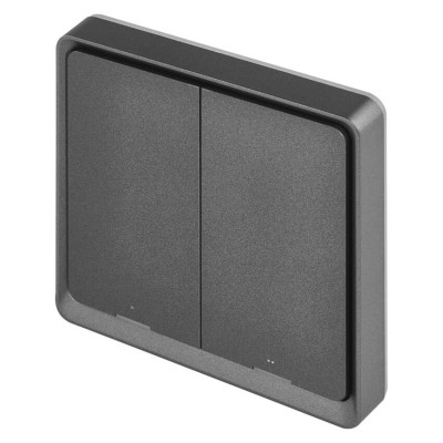 Розумний вимикач EMOS H5015 2 buttons ZigBee 3.0 Black (H5015) Вінниця - фото 1