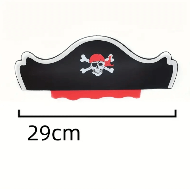 Капелюх Пірата/Піратки доросла на піратську вечірку універ розмір на резинці + наочник Київ - фото 2
