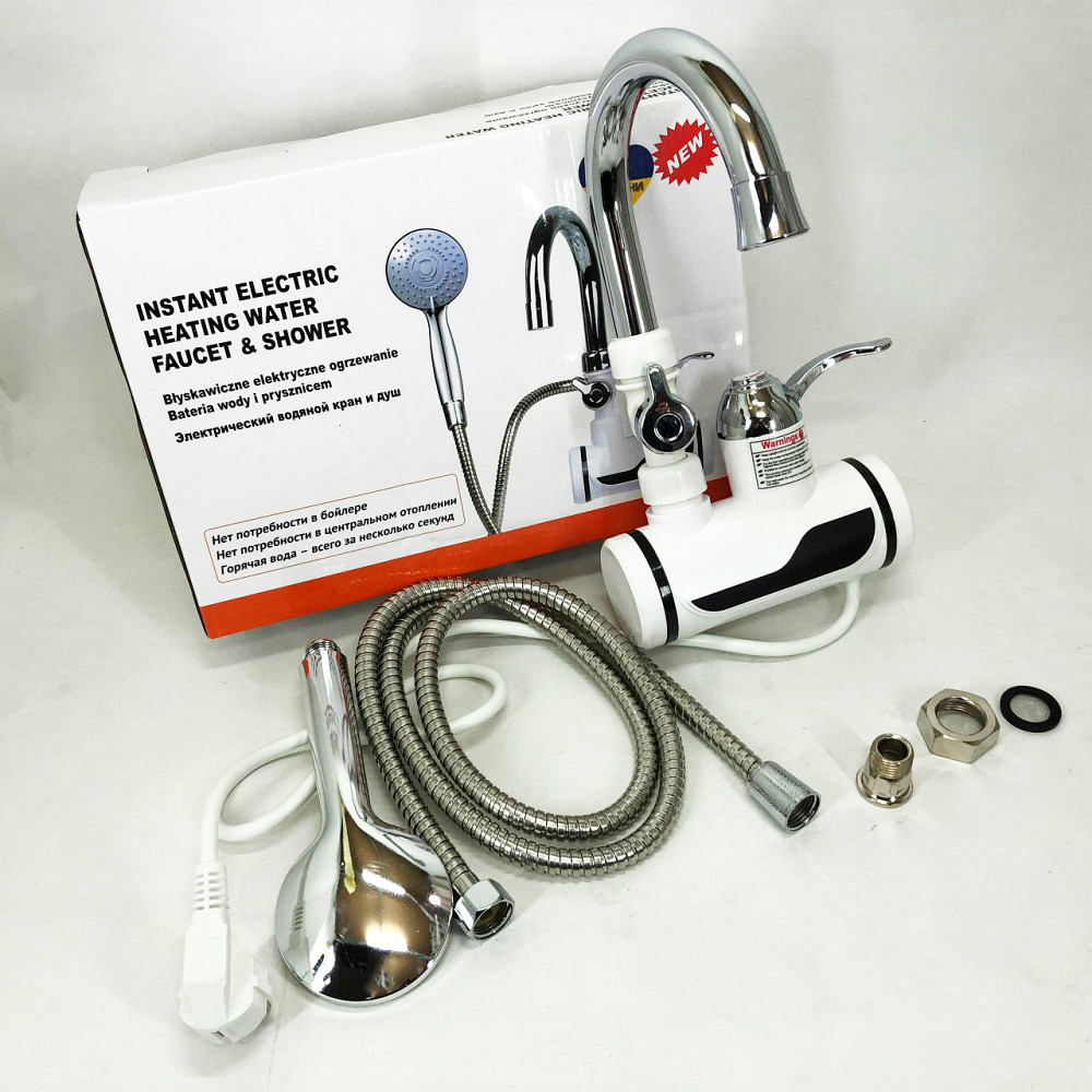 Проточный водонагреватель DIGITAL, Проточный водонагреватель для горячей воды нагреватель AJ-19 Львов - изображение 1