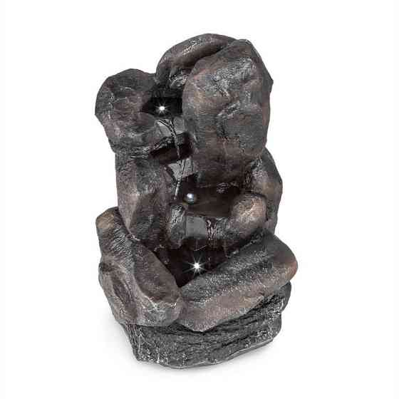 Каскадный солнечный фонтан Felsquell с питанием от батареи Солнечная панель 2 кВт 3 светодиода (Германия, Ровно