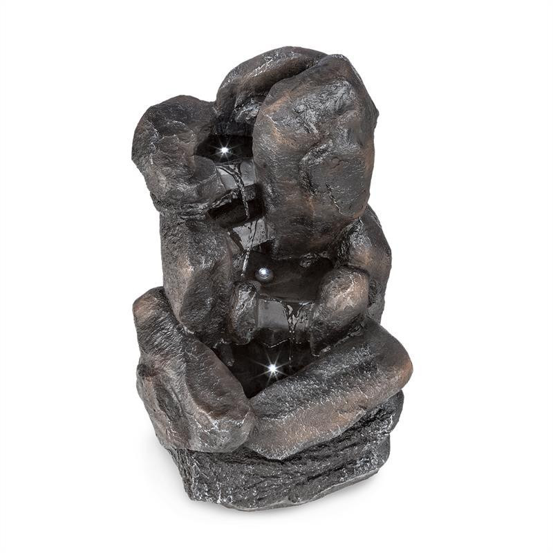 Каскадный солнечный фонтан Felsquell с питанием от батареи Солнечная панель 2 кВт 3 светодиода (Германия, Ровно - изображение 4