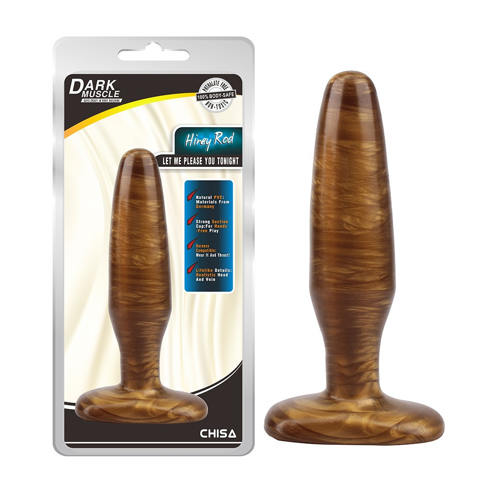 Анальная пробка золотая Chisa Dark Muscle Hiney Rod M Sex Aura Киев - изображение 1