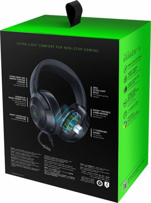 Гарнітура Razer Kraken V3 X USB (RZ04-03750300-R3M1) Чорний Харьков - изображение 7