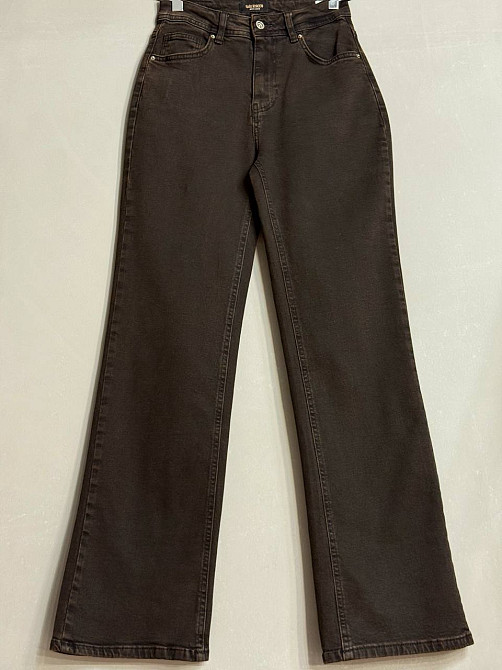 Джинсы женские Sherocco 4045 boot cut прямые стрейчевые коричневые, коричневый, 33, 33, 85 см, 111 см Киев - изображение 13