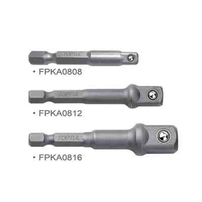 Адаптер для инструмента Toptul под шуруповерт 1/4" 3шт. 1/4", 3/8", 1/2" (GAAR0301) Винница