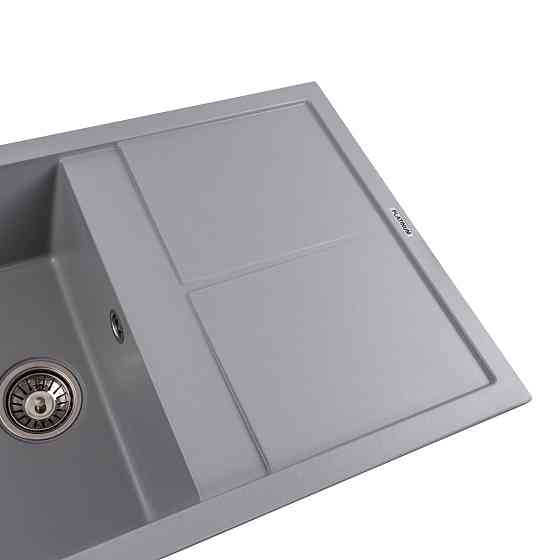 Гранітна мийка для кухні Platinum 7950 Selena матова Сірий металік Коломия