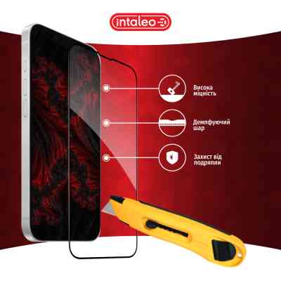 Скло захисне Intaleo Full Glue Apple iPhone 16E Black (1283126614316) Вінниця