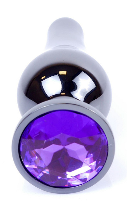 Анальна пробка Boss Series - Jewellery Dark Silver BUTT PLUG Purple, BS6400061 Sex Aura Київ - фото 2