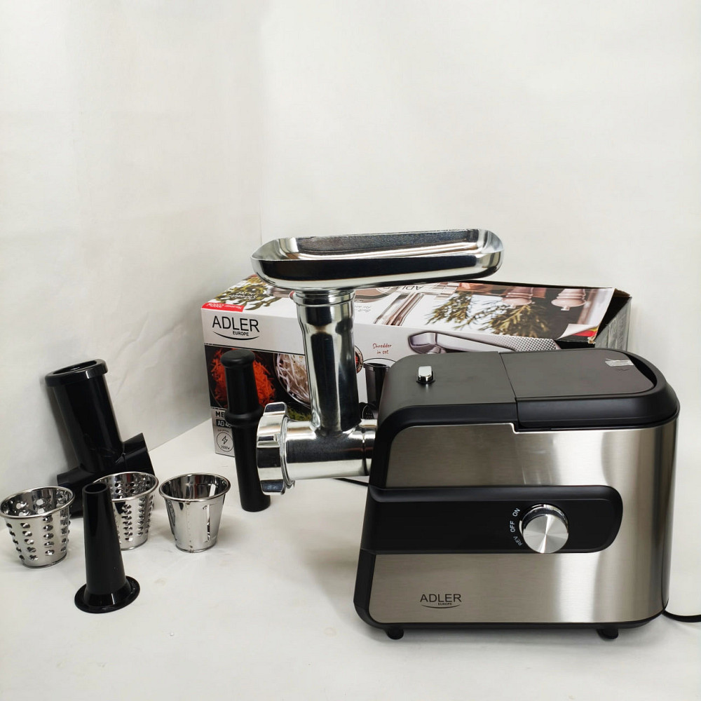 М'ясорубки з шинковкою Adler AD 4813 2000Вт, Електрична м'ясорубка насадка для приготування ковбас CX-64 Львів - фото 11