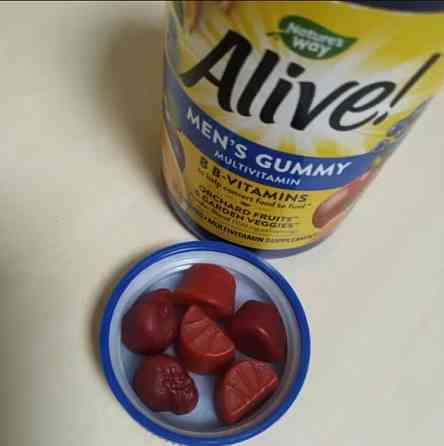 Вітаміни для чоловіків Nature's Way, Alive! Men's Gummy Vitamins 60 жув цук фрукти Київ
