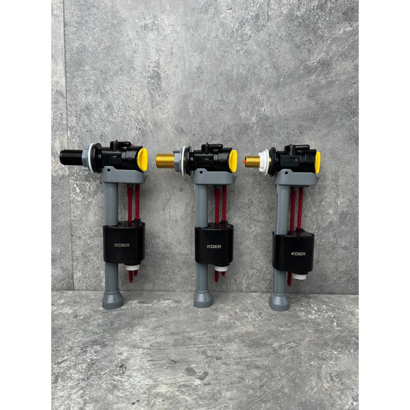 Арматура НАПОВНЮВАЛЬНА KOER KT-0108-1/2" з БОКОВИМ підведенням та пластиковим різьбленням 1/2" (KR5833) Київ - фото 7