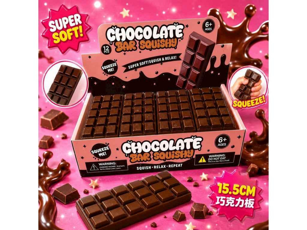 Антистрес-сквіш шоколадка 15,5см Chocolate SD39086 ТМ КИТАЙ Київ - фото 1