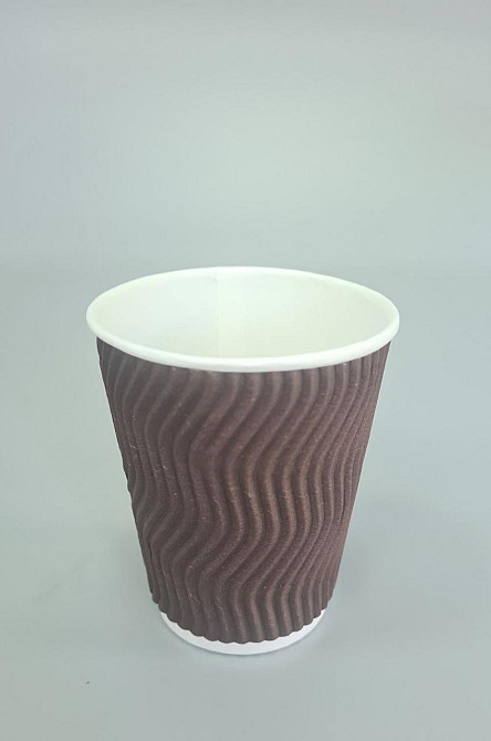 Склянка гофрована 250 мл "Коричневий h9 (20 шт.) Харків - фото 3