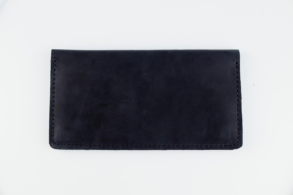 Чоловіче портмоне Skill із натуральної шкіри Crazy Horse SH109 (Чорний) Суми - фото 2