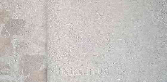 Шпалери вінілові на флізеліні Grandeco Time метрові під штукатурку під замш білі зі світло сірим Київ